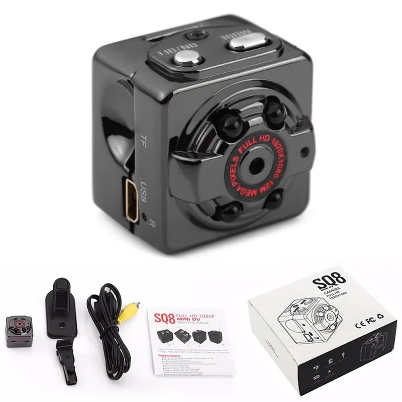 Карта 16GB + датчик движения инфракрасное ночное видение 1080P микро камера видеокамера SQ8 мини камера
Карта 16GB + датчик движения инфракрасное ночное видение 1080P микро камера видеокамера SQ8 мини камера
