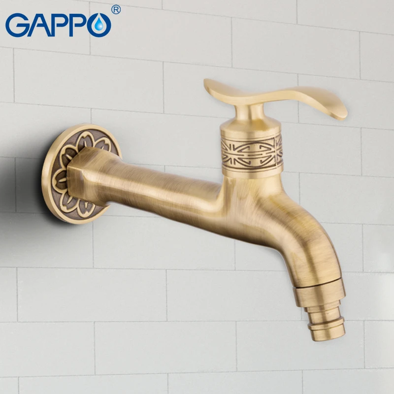 GAPPO Basin Faucets Antique Brass Wall Mounted Bathroom Washing Machine basin Faucet Garden Tap Long Fast Opening Faucet
GAPPO Basin Faucets Antique Brass Wall Mounted Bathroom Washing Machine basin Faucet Garden Tap Long Fast Opening Faucet