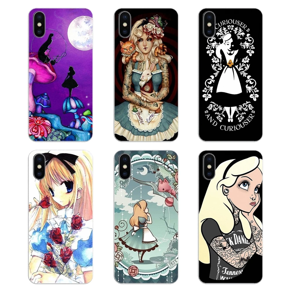 Силиконовые чехлы для Xiaomi Redmi 4X S2 3S Note 3 4 5 6 6A Por Pocophone F1 Mi Princess Tattooed Girls Alice in Wonderland |