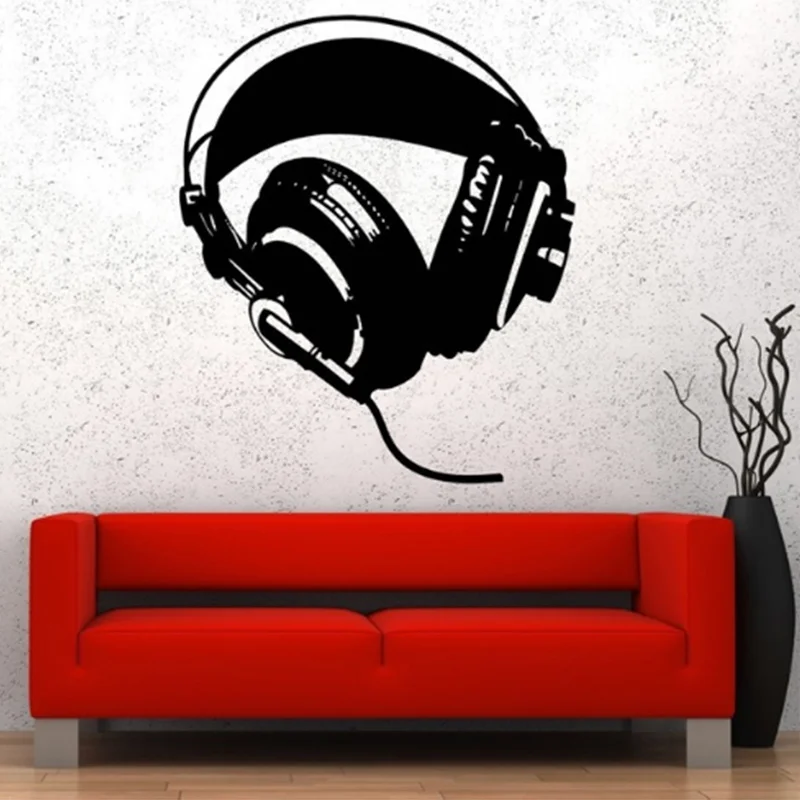 Art new design cheap home decor headset wall sticker removable fashion house decoration earphone decals for shop bar bedroom
Art new design cheap home decor headset wall sticker removable fashion house decoration earphone decals for shop bar bedroom