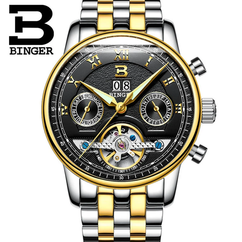 BINGER Top Brand Fashion Casual Tourbillion Black Golden Wave Dial Design Men Watch Mechanical Automatic Wrist Watches For Men
BINGER Top Brand Fashion Casual Tourbillion Black Golden Wave Dial Design Men Watch Mechanical Automatic Wrist Watches For Men