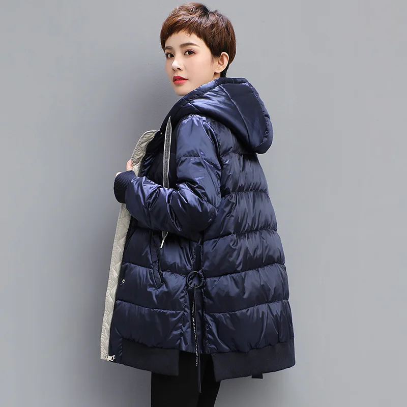 Shiny loose fit hooded down jacket women thickening warm medium long down coat outerwear new 2019 autumn winter plus size
Shiny loose fit hooded down jacket women thickening warm medium long down coat outerwear new 2019 autumn winter plus size