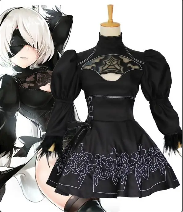 2B 9S НИР: автоматы YoRHa No.2 Тип B форма Косплэй костюм Бесплатная доставка S-XL
2B 9S НИР: автоматы YoRHa No.2 Тип B форма Косплэй костюм Бесплатная доставка S-XL
