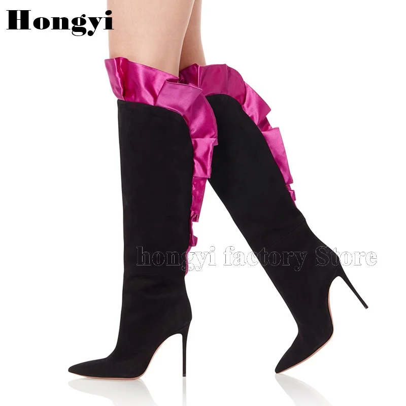 Fashion Color Patchwork Designer Pointed Toe Thin High Heel Women Over The Knee Boots 2019 Gladiator Long Boot
Fashion Color Patchwork Designer Pointed Toe Thin High Heel Women Over The Knee Boots 2019 Gladiator Long Boot