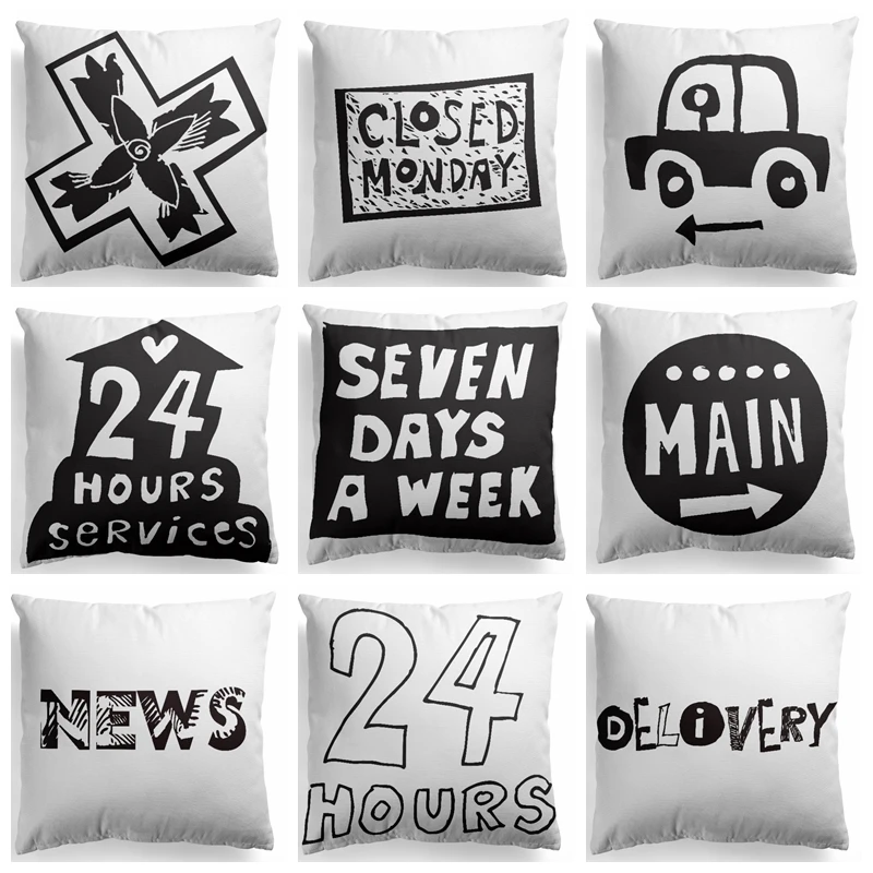 Black & White Polyester Cotton Throw Pillow Case Geometric Decorative Pillows For Sofa Seat Cushion Cover Home Decor
Black & White Polyester Cotton Throw Pillow Case Geometric Decorative Pillows For Sofa Seat Cushion Cover Home Decor