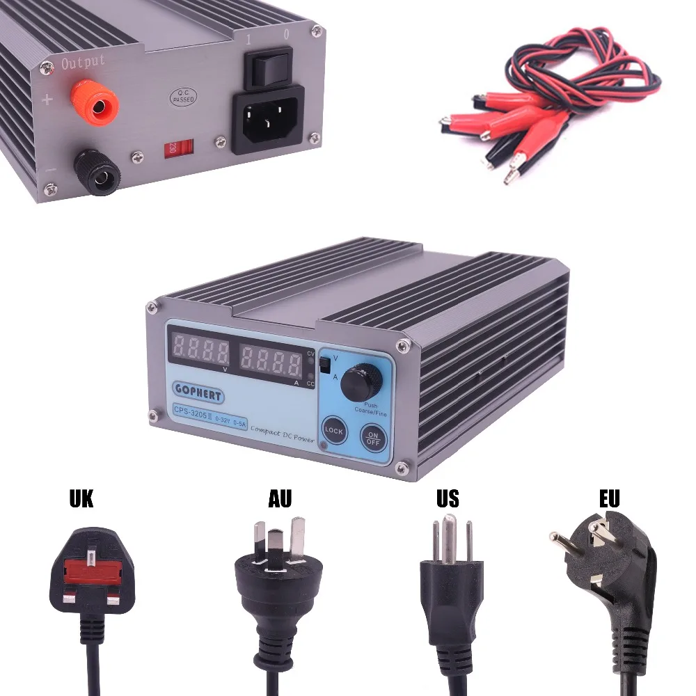 CPS 3205II DC Power Supply adjustable Digital Mini Laboratory power supply 32V 5A 0.01V 0.001A Voltage Regulator dc Power Supply
CPS 3205II DC Power Supply adjustable Digital Mini Laboratory power supply 32V 5A 0.01V 0.001A Voltage Regulator dc Power Supply