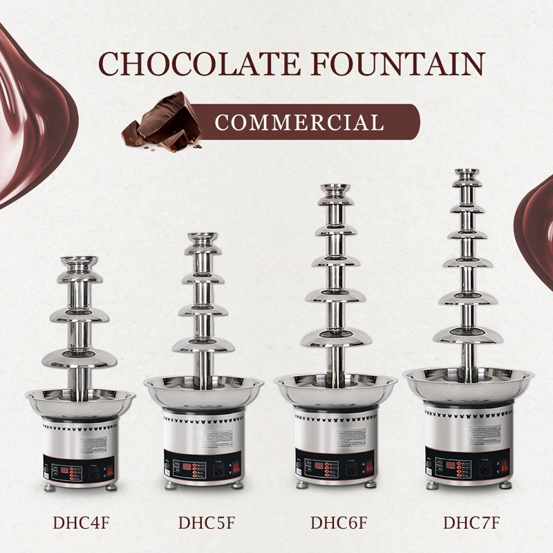 5 Tiers Chocolate Fountain 220V Party Hotel Commercial Chocolate Waterfall Chocolate Fountain
5 Tiers Chocolate Fountain 220V Party Hotel Commercial Chocolate Waterfall Chocolate Fountain