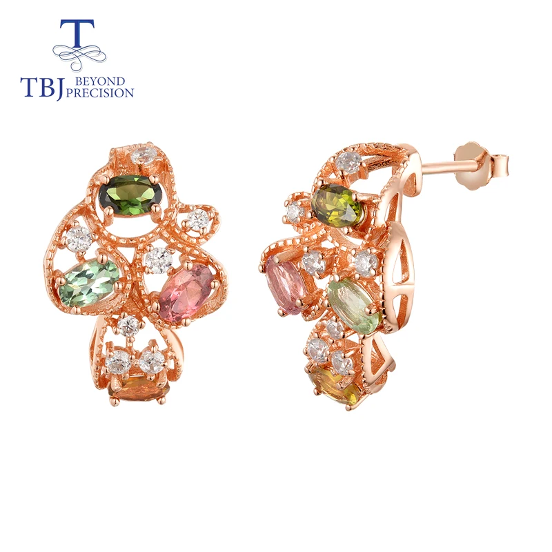 TBJ,Natural Brazil tourmaline earring 925 sterling silver rose color fine jewelry for women wife luxury design anniversary gift
TBJ,Natural Brazil tourmaline earring 925 sterling silver rose color fine jewelry for women wife luxury design anniversary gift