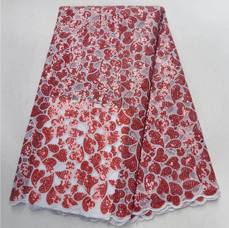 (5yards/pc) Top quality handcut Swiss lace fabric luxury sequins embroidered African Organza lace fabric for party dress
(5yards/pc) Top quality handcut Swiss lace fabric luxury sequins embroidered African Organza lace fabric for party dress