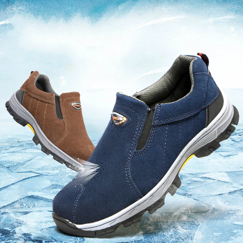 men's plus size breathable steel toe caps working safety shoes slip-on cow suede leather tooling security boots protection male
men's plus size breathable steel toe caps working safety shoes slip-on cow suede leather tooling security boots protection male