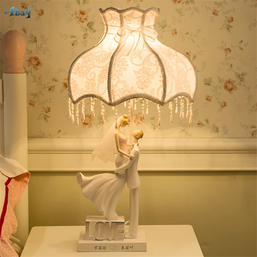 Romantic Wedding Gift Love Table Lamps Wedding Bedroom Living Room Art Deco Girlfriends Home Fabric Desk Light Lighting Fixtures
Romantic Wedding Gift Love Table Lamps Wedding Bedroom Living Room Art Deco Girlfriends Home Fabric Desk Light Lighting Fixtures