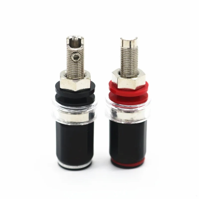 Hifi audio 4pcs speaker copper socket connector amplifier terminal banana plug socket connector binding Post
Hifi audio 4pcs speaker copper socket connector amplifier terminal banana plug socket connector binding Post