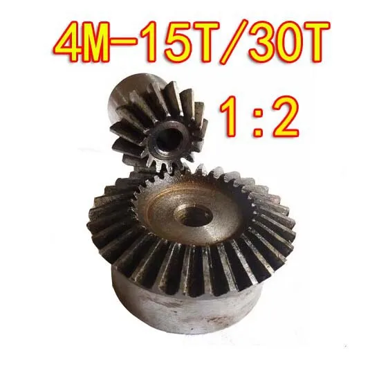 1Set 1:2 /4M-15T/30T 90 Degree Precision Gear Drive Bevel Gear(4M 15 teeth with30 teeth)
1Set 1:2 /4M-15T/30T 90 Degree Precision Gear Drive Bevel Gear(4M 15 teeth with30 teeth)