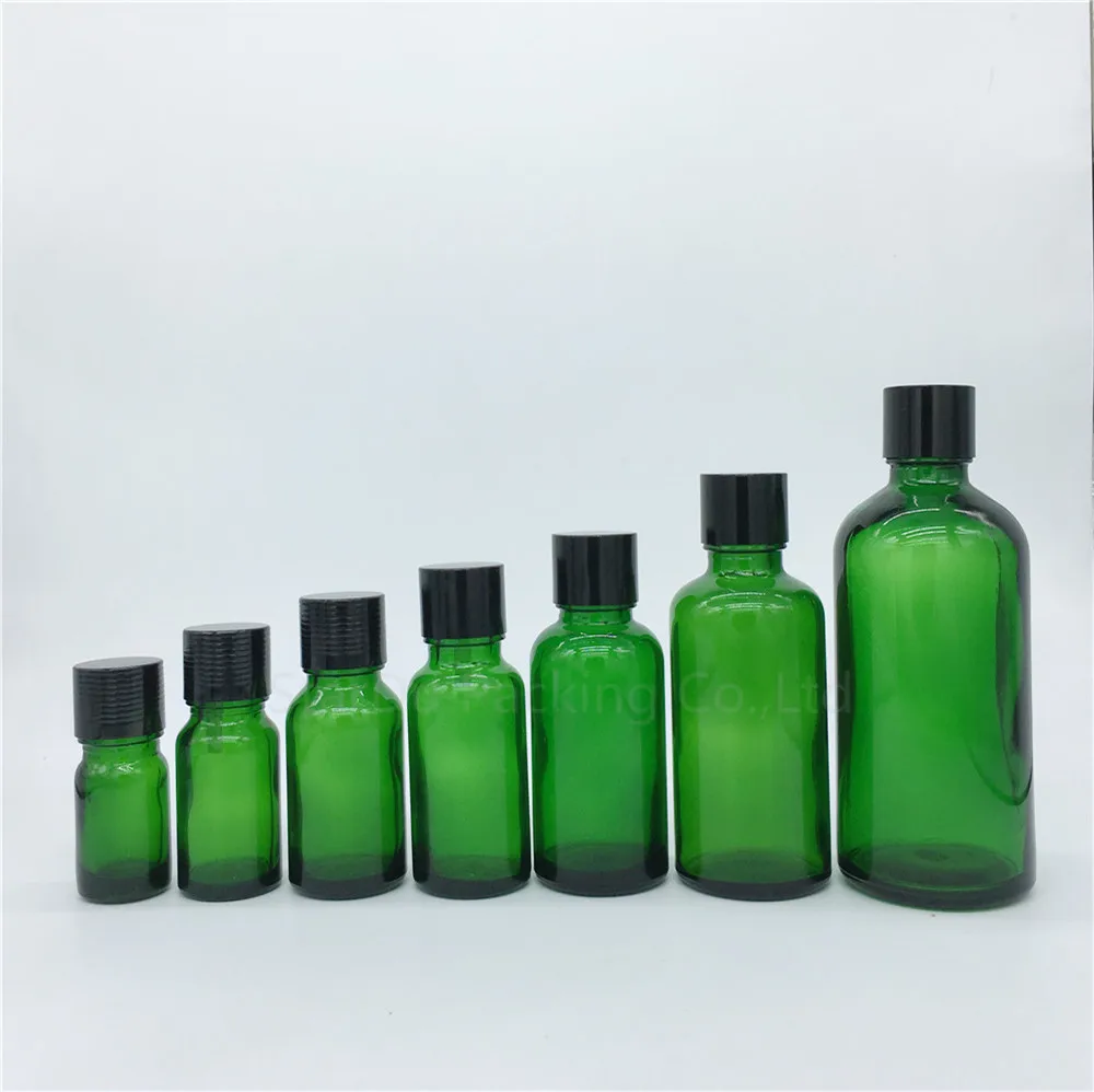 2PCS 5ml/10ml/15ml/20ml/30ML/50ml/100ml Green Glass Bottle Vials Essential Oil Bottle with black screw cap Perfume bottle
2PCS 5ml/10ml/15ml/20ml/30ML/50ml/100ml Green Glass Bottle Vials Essential Oil Bottle with black screw cap Perfume bottle