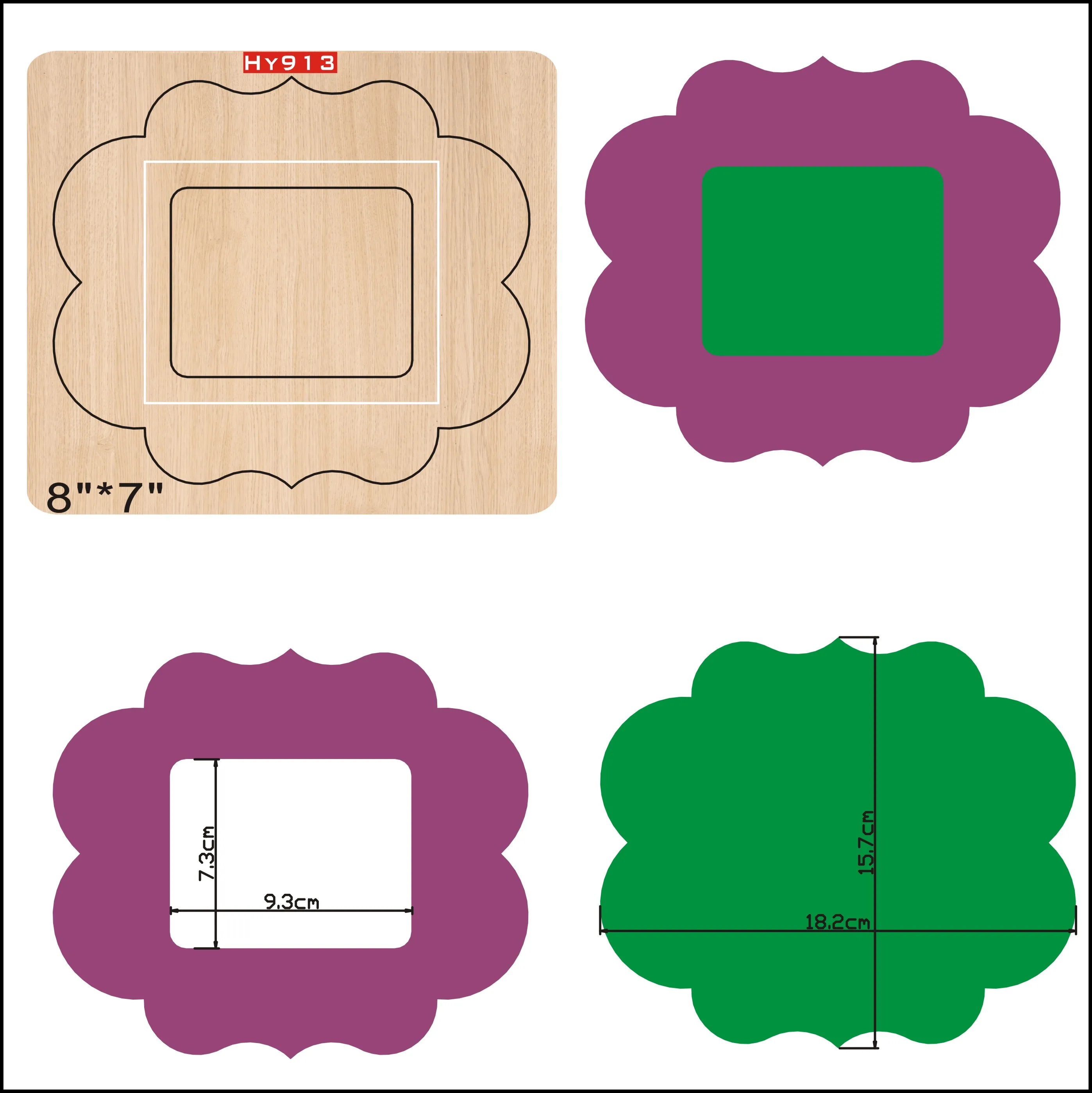 Photo frame cutting dies 2019 die cut &wooden dies Suitable for common die cutting machines on the market
Photo frame cutting dies 2019 die cut &wooden dies Suitable for common die cutting machines on the market