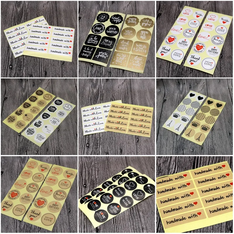 Free Shipping Creative sticker 10Sheet Kraft White Characters Pattern Paper stickers for Jewelry Gifts Boxes Envelope Decoration
Free Shipping Creative sticker 10Sheet Kraft White Characters Pattern Paper stickers for Jewelry Gifts Boxes Envelope Decoration