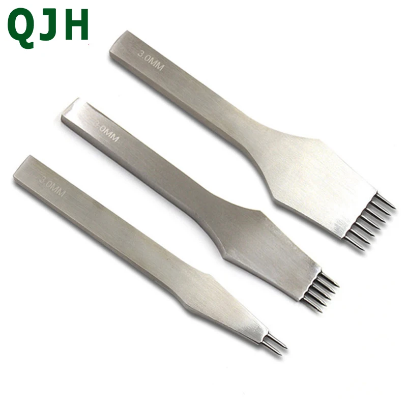 3/4mm Leather Craft Punching Tools DIY Leather Hole Punches Stitching Punch Tool 2+5+7 tooth Prong Piercer Tools for Leather
3/4mm Leather Craft Punching Tools DIY Leather Hole Punches Stitching Punch Tool 2+5+7 tooth Prong Piercer Tools for Leather