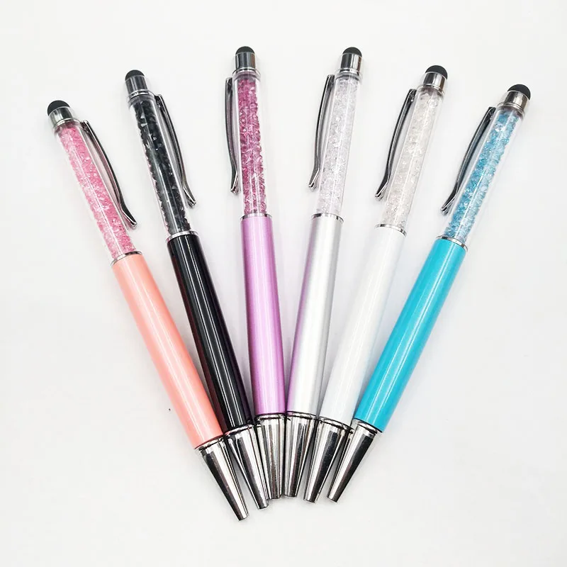 6pcs/lot Diamond Crystal Ballpoint Pens Capacitive Stylus Touch Screen Metal Handwriting Ball Point Pen Stationery
6pcs/lot Diamond Crystal Ballpoint Pens Capacitive Stylus Touch Screen Metal Handwriting Ball Point Pen Stationery
