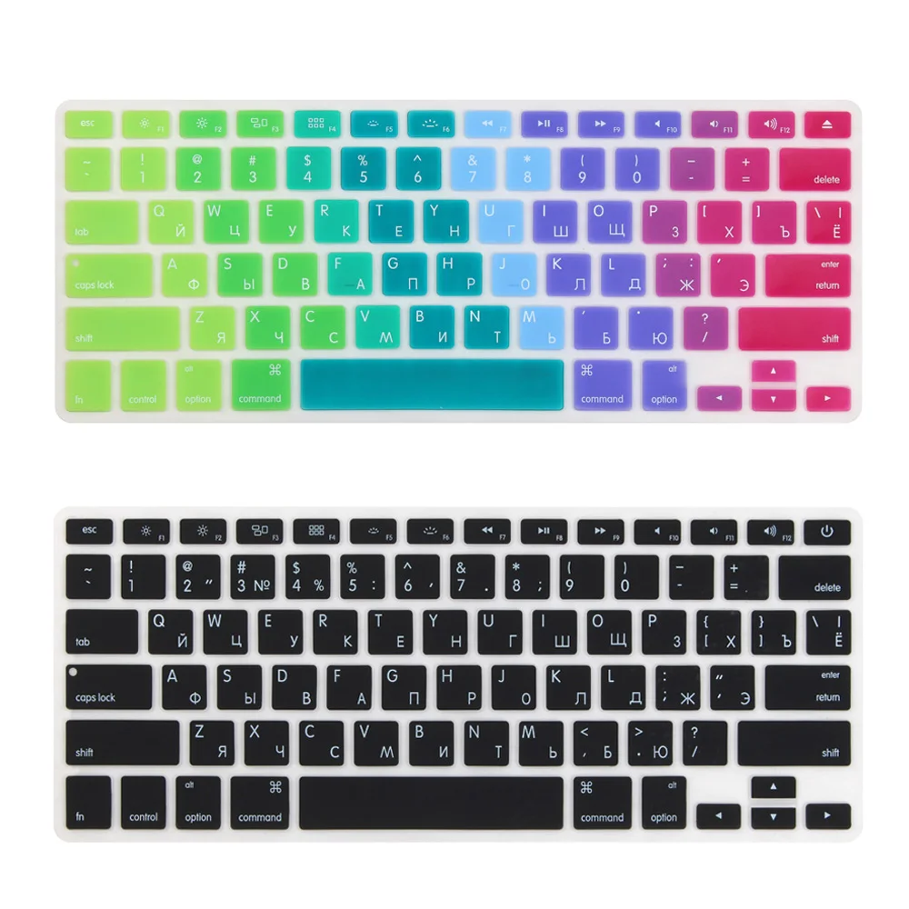 Чехол для русской клавиатуры США Mid 2009 2015 MacBook Pro 13 15 дюймов Retina/CD ROM A1502 A1425 A1278 A1398