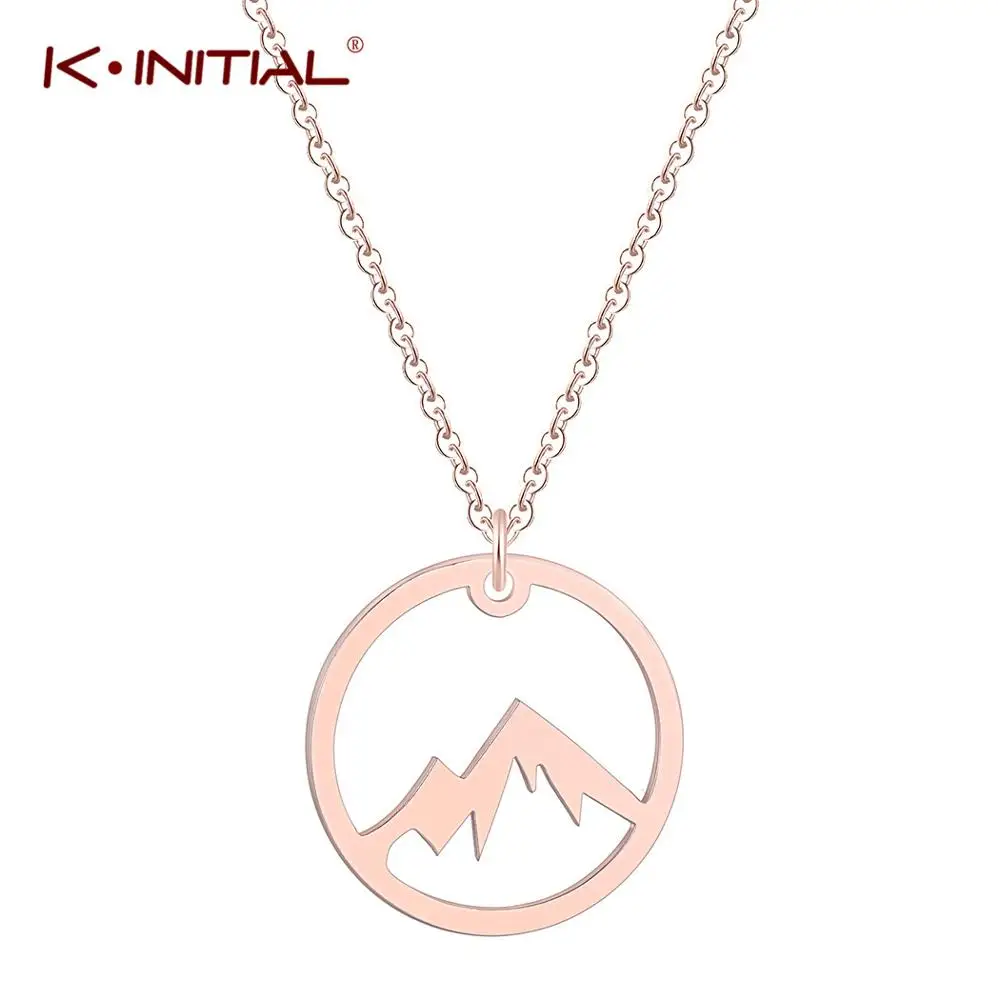 Kinitial Stainless Steel Pendant Necklace Mountain Boho Snowy Mountain Necklaces for Womens Skiers ( Rose Gold)
Kinitial Stainless Steel Pendant Necklace Mountain Boho Snowy Mountain Necklaces for Womens Skiers ( Rose Gold)