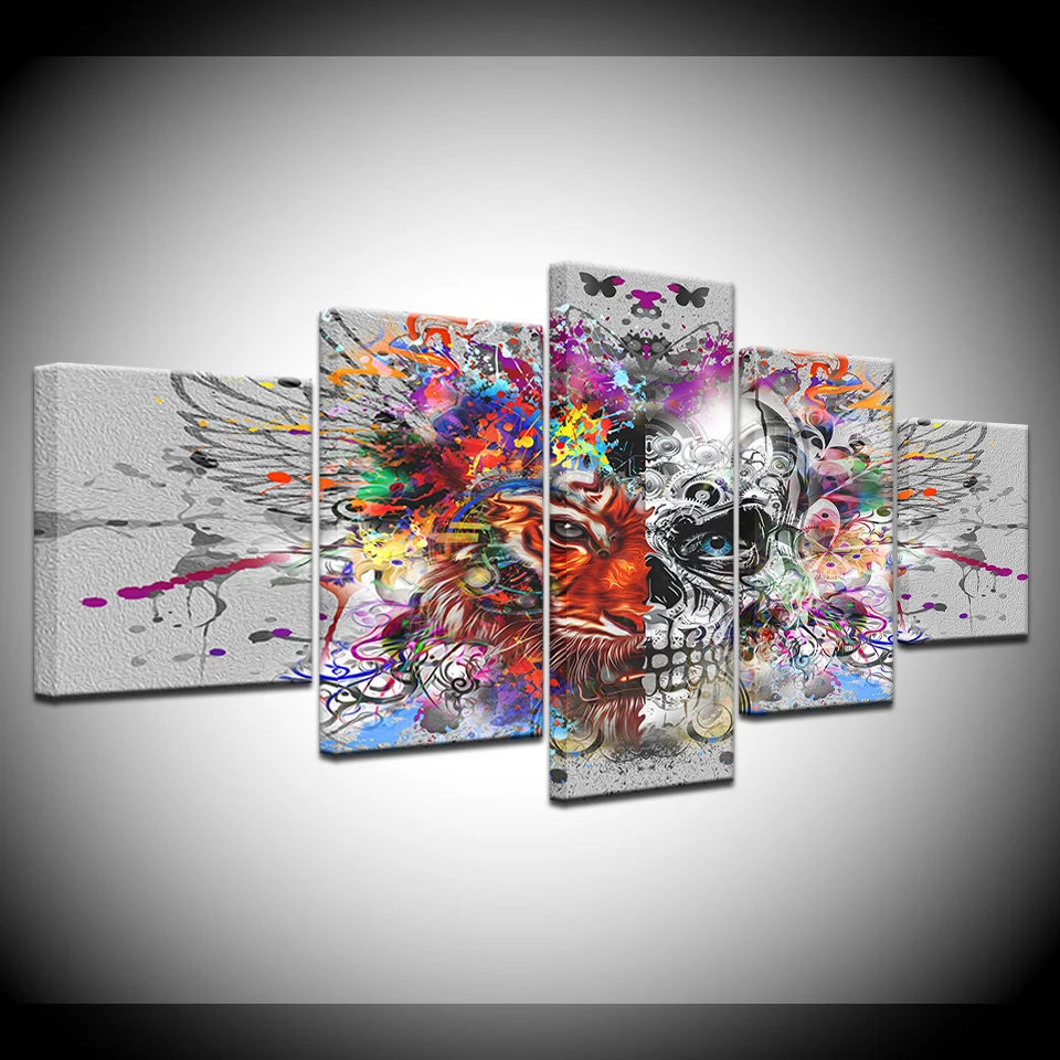 5 Piece Modular Canvas Prints Poster Painting Abstract Tiger Animal Wall Art Paintings Modular Picture Home Decor Framed Artwork
5 Piece Modular Canvas Prints Poster Painting Abstract Tiger Animal Wall Art Paintings Modular Picture Home Decor Framed Artwork