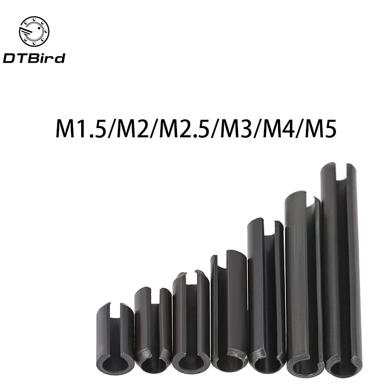 100 шт. M1.5/M2/M2.5/M3/M4/M5 5 мм 50 GB879 пружинный штырь эластичный цилиндрический полый для