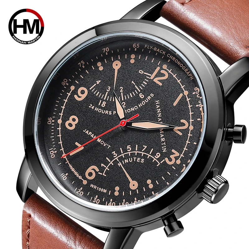 HANNAH MARTIN 2018 Luxury Brand Mens Quartz Watches Men's Business Watches Wateproof Leather Wrist Watch Relogio Masculino Clock
HANNAH MARTIN 2018 Luxury Brand Mens Quartz Watches Men's Business Watches Wateproof Leather Wrist Watch Relogio Masculino Clock
