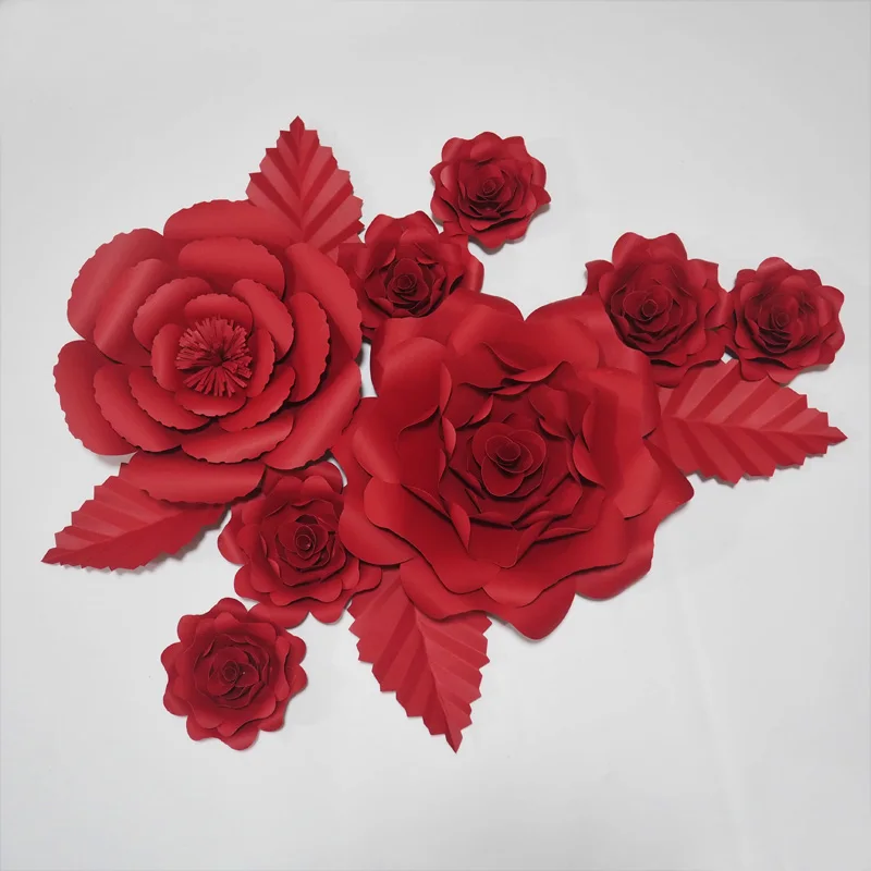 2018 Red Rose Giant Paper Flowers Artificial Flor Backdrops 8PCS + 4 Leaves For Wedding & Event Decor Photography Fashion Show
2018 Red Rose Giant Paper Flowers Artificial Flor Backdrops 8PCS + 4 Leaves For Wedding & Event Decor Photography Fashion Show