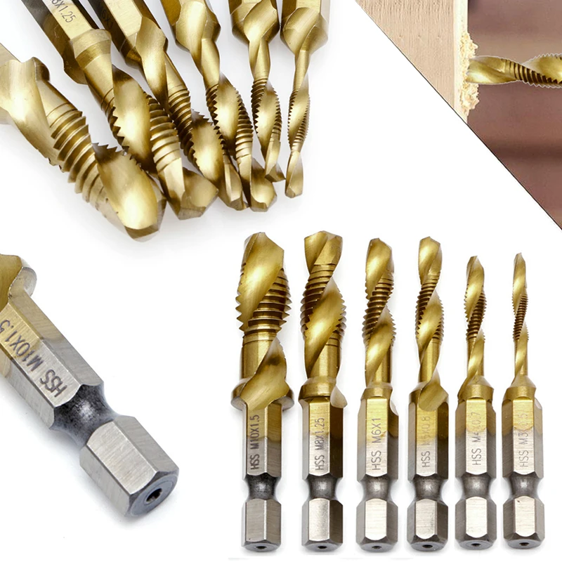 1 PC HSS Hex Shank Titanium Plated Hand Screw Thread Metric Tap Drill Bits M3-M10 Hot
1 PC HSS Hex Shank Titanium Plated Hand Screw Thread Metric Tap Drill Bits M3-M10 Hot