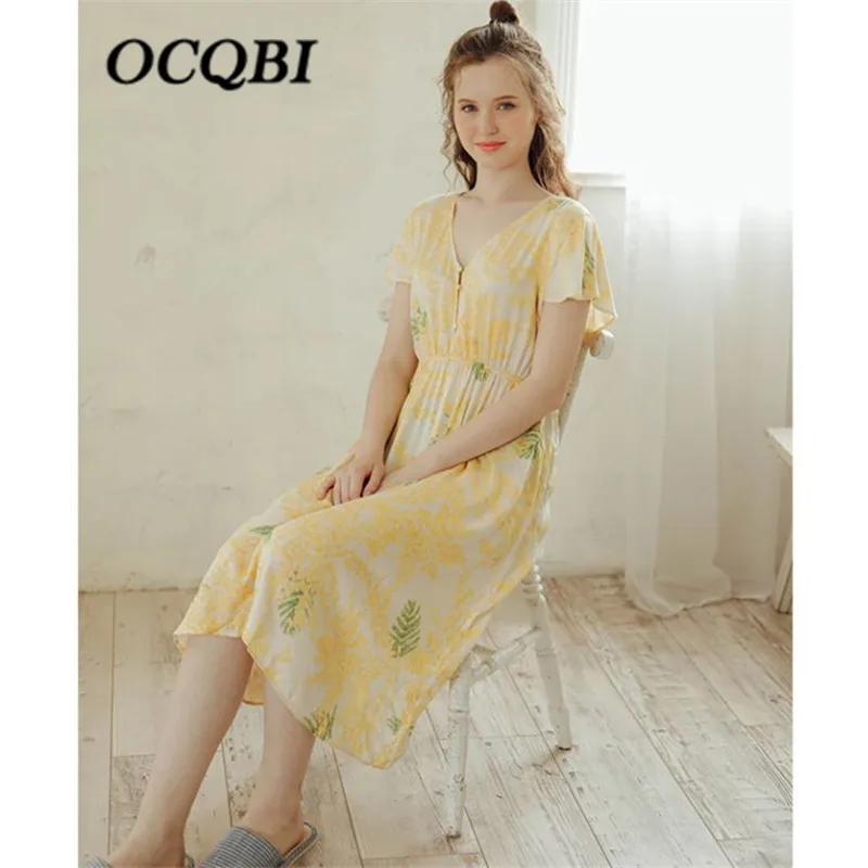 New Arrivals 2018 Summer Women Sweet High Quality Sleepwear Cotton Nightgown Print Night Dress
New Arrivals 2018 Summer Women Sweet High Quality Sleepwear Cotton Nightgown Print Night Dress