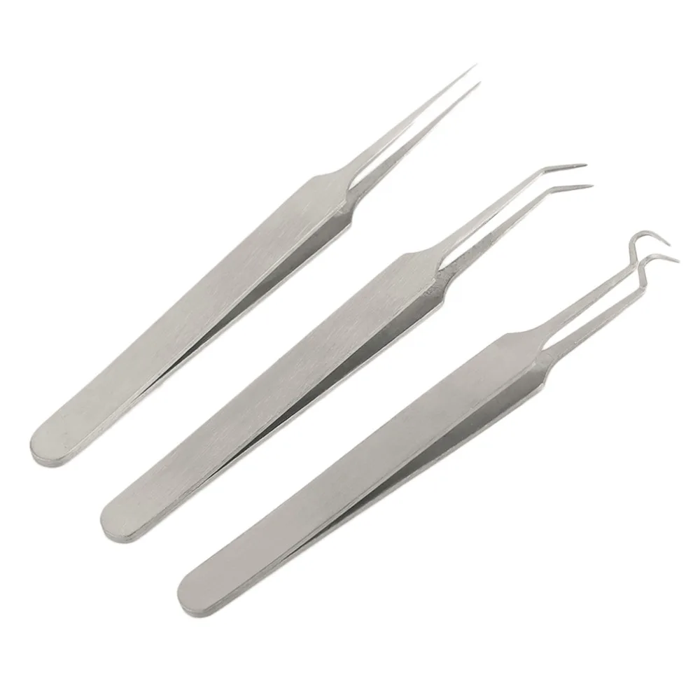 3 pcs/lot Practical Acne Needle Tweezers Blackhead Pimples Removal Pointed Bend Gib Head Face Care Tools Comedone Acne Extractor
3 pcs/lot Practical Acne Needle Tweezers Blackhead Pimples Removal Pointed Bend Gib Head Face Care Tools Comedone Acne Extractor