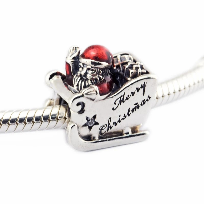 DIY Beads for Jewelry Making Sterling-Silver-Jewelry Sleighing Santa Bead Charms Silver 925 Berloque Perles Women
DIY Beads for Jewelry Making Sterling-Silver-Jewelry Sleighing Santa Bead Charms Silver 925 Berloque Perles Women