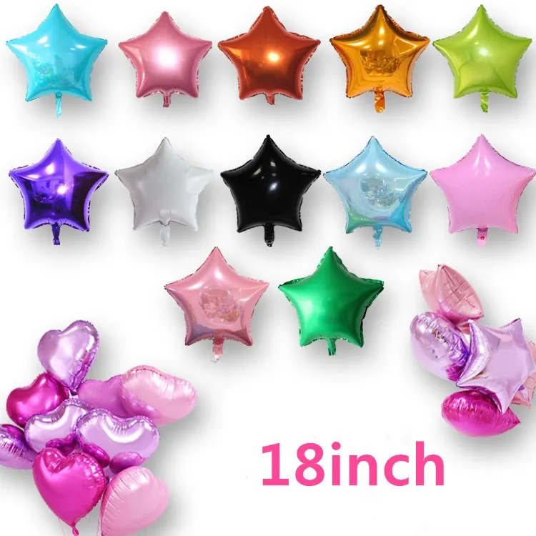 100pcs 18" Five-pointed Stars shaped Gold Foil Mylar Balloons Wedding Marriage Birthday Party Decorations Helium Inflatable ball
100pcs 18" Five-pointed Stars shaped Gold Foil Mylar Balloons Wedding Marriage Birthday Party Decorations Helium Inflatable ball