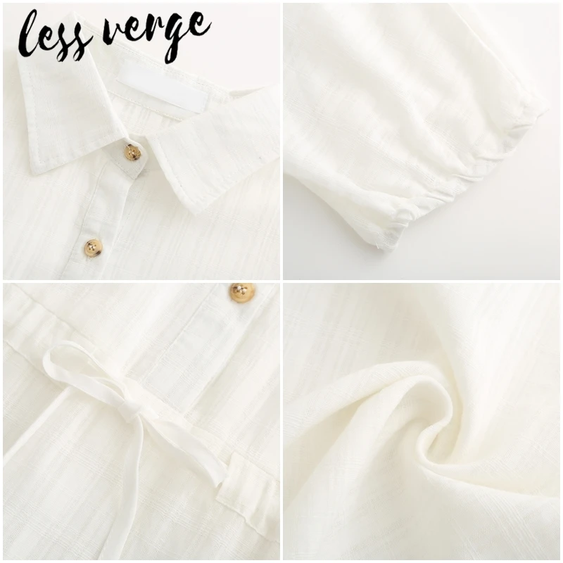 lessverge Casual cotton linen white beach dress Women batwing sleeve shirt dress Elegant loose short summer dress vestidos 2019
lessverge Casual cotton linen white beach dress Women batwing sleeve shirt dress Elegant loose short summer dress vestidos 2019