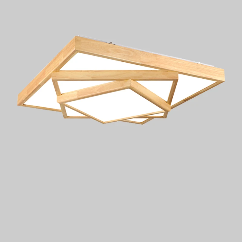 Wood LED Ceiling Lights Indoor Lighting Fixtures Ceiling Lamps for Living Room Bedroom Modern Home Decoration Design Square
Wood LED Ceiling Lights Indoor Lighting Fixtures Ceiling Lamps for Living Room Bedroom Modern Home Decoration Design Square