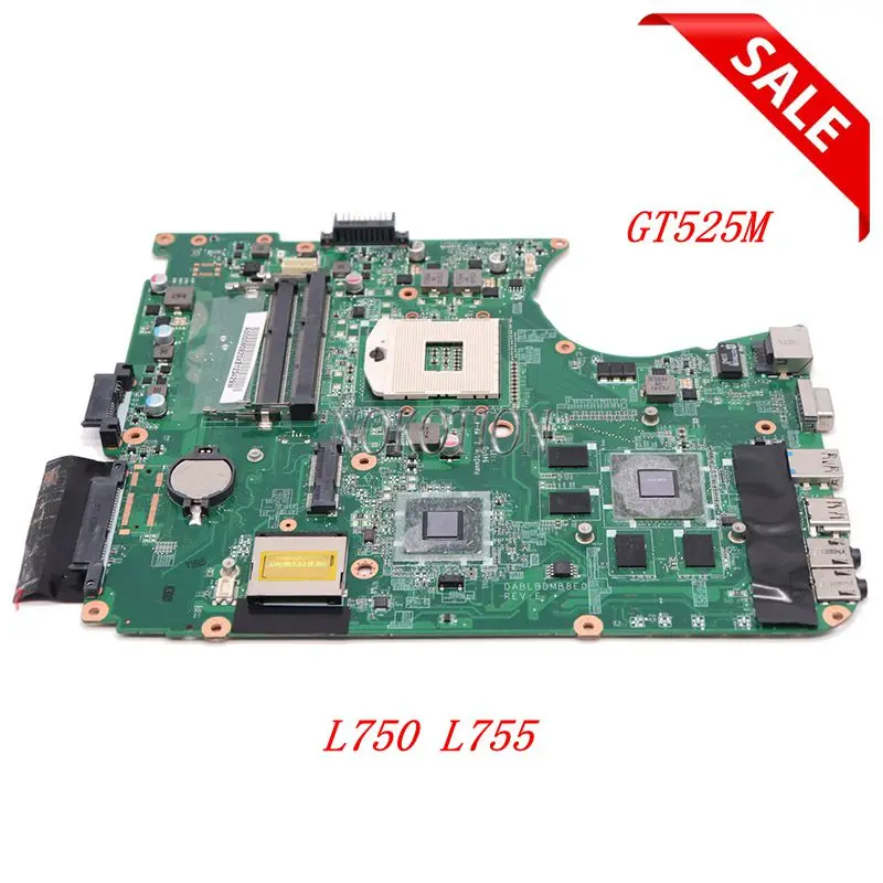 Материнская плата NOKOTION DABLBDMB8E0 A000080820 для ноутбука TOSHIBA Satellite L750 L755, материнская плата HM65 DDR3 GT525M graphics
Материнская плата NOKOTION DABLBDMB8E0 A000080820 для ноутбука TOSHIBA Satellite L750 L755, материнская плата HM65 DDR3 GT525M graphics