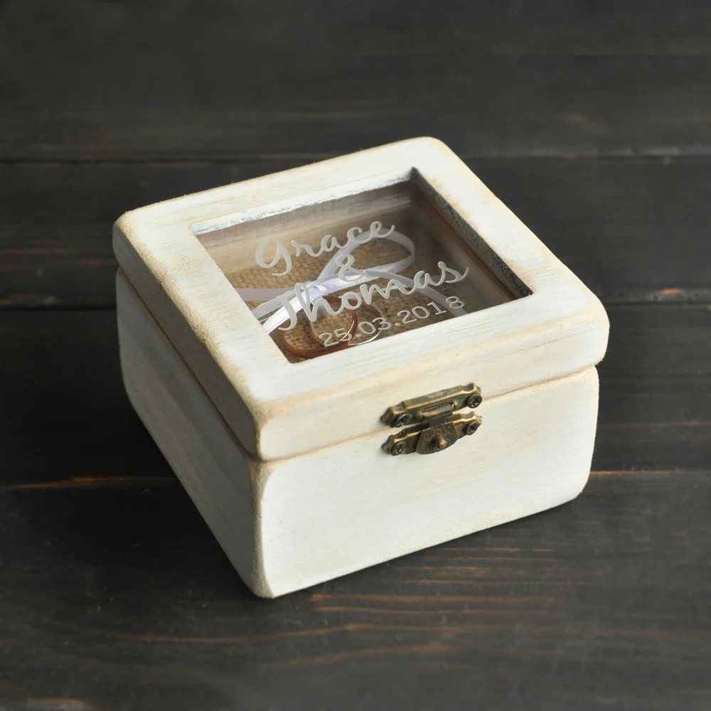 Customized Wedding Ring Box, Rustic Wedding Personalized Ring Bearer Box, Wooden Ring Holder Box, Wedding Decor Wedding Gifts
Customized Wedding Ring Box, Rustic Wedding Personalized Ring Bearer Box, Wooden Ring Holder Box, Wedding Decor Wedding Gifts