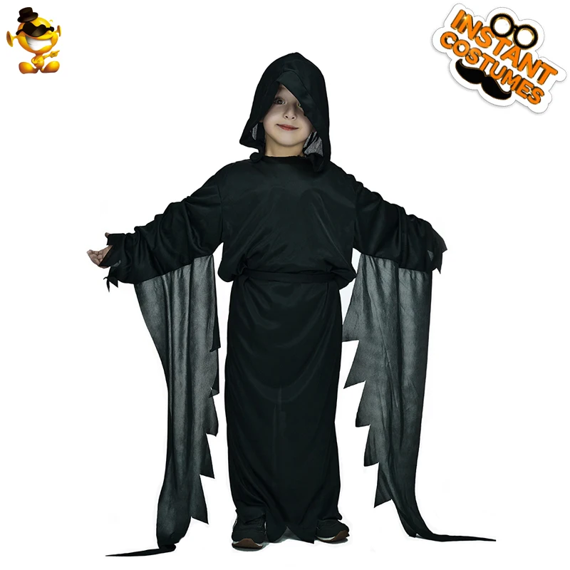 DSPLAY Kids Ghost Costume Kid's Fashionable Black Ghost For Halloween Fancy Dress Carnival Party Boys Suit
DSPLAY Kids Ghost Costume Kid's Fashionable Black Ghost For Halloween Fancy Dress Carnival Party Boys Suit