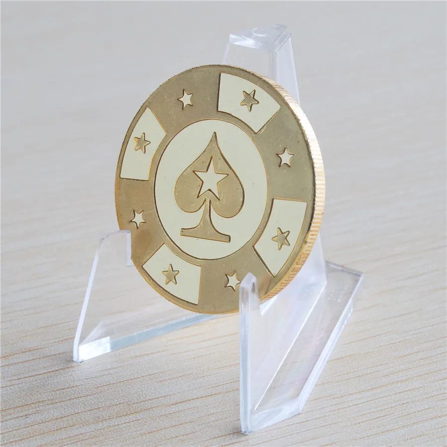 Gold Plated Poker Cards Guard Protector Poker Star Metal Chip Poker Token Coin, 5pcs/lot Free shipping
Gold Plated Poker Cards Guard Protector Poker Star Metal Chip Poker Token Coin, 5pcs/lot Free shipping