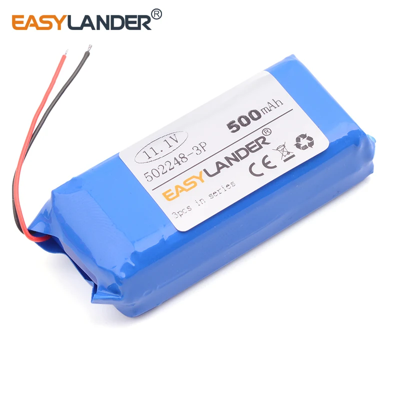 152248 502248-3P 11.1V 500mAh Rechargeable li Polymer Li-ion Battery For electronic product Bluetooth Speaker DIY toys
152248 502248-3P 11.1V 500mAh Rechargeable li Polymer Li-ion Battery For electronic product Bluetooth Speaker DIY toys