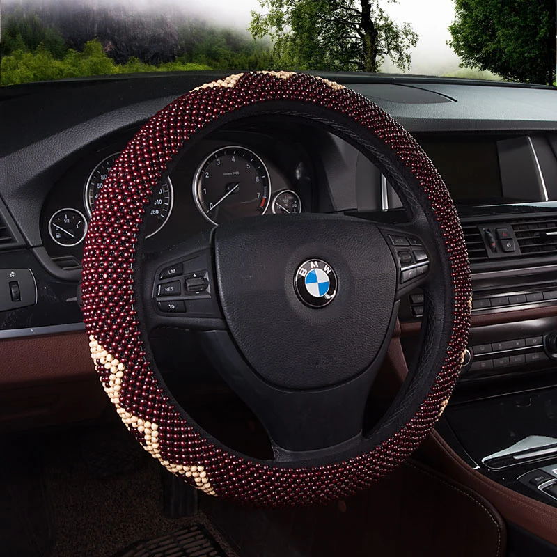 38CM/15inch Massage Wooden Beads Steering Wheel Cover Health Pure Hand Weaving Steering Wheel Cover Guard Protector
38CM/15inch Massage Wooden Beads Steering Wheel Cover Health Pure Hand Weaving Steering Wheel Cover Guard Protector