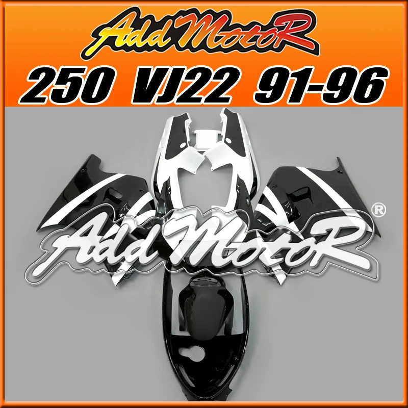 Addmotor Aftermarket Зализа ABS Для RGV250 VJ22 RGV 250 1991 1996 91 92 93 94 95 96 Body Kit Черный Белый S2224|fairing kit|fair
