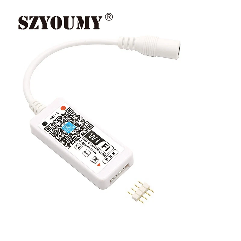 Смарт-контроллер SZYOUMY Mini RGB RGBW WIFI 16 миллионов цветов для светодиодных полосок с регулируемой яркостью
Смарт-контроллер SZYOUMY Mini RGB RGBW WIFI 16 миллионов цветов для светодиодных полосок с регулируемой яркостью