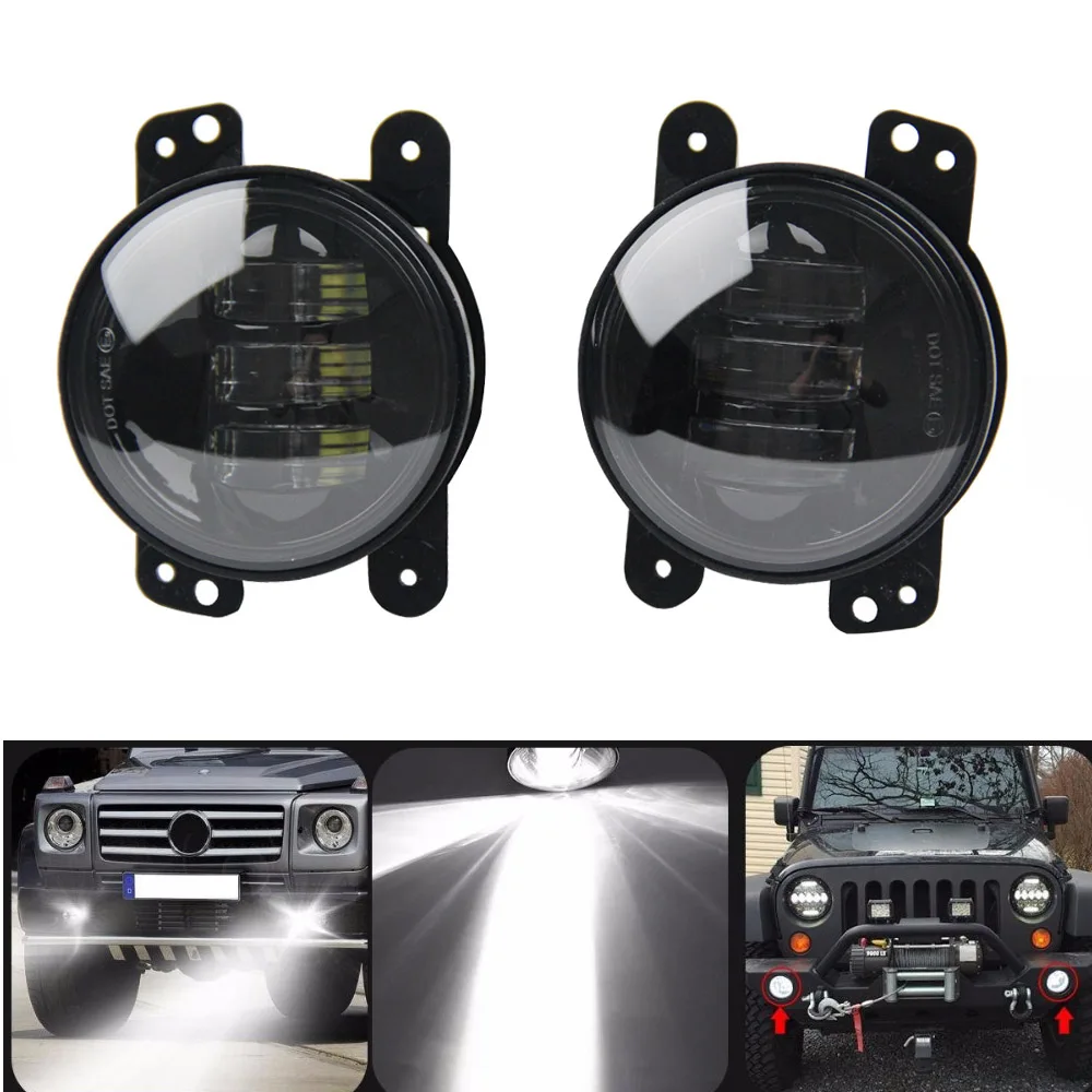 2pcs 4" inch LED Spot Fog 30W Lamps Auxiliary Light DRL Light Passing Light for Je ep Wra-ngler JK CJ TJ
2pcs 4" inch LED Spot Fog 30W Lamps Auxiliary Light DRL Light Passing Light for Je ep Wra-ngler JK CJ TJ