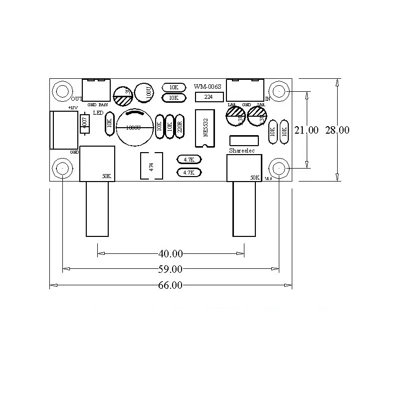 Fever level single power low pass filter amplifier preamp board subwoofer tone board HI-FI low pass
Fever level single power low pass filter amplifier preamp board subwoofer tone board HI-FI low pass