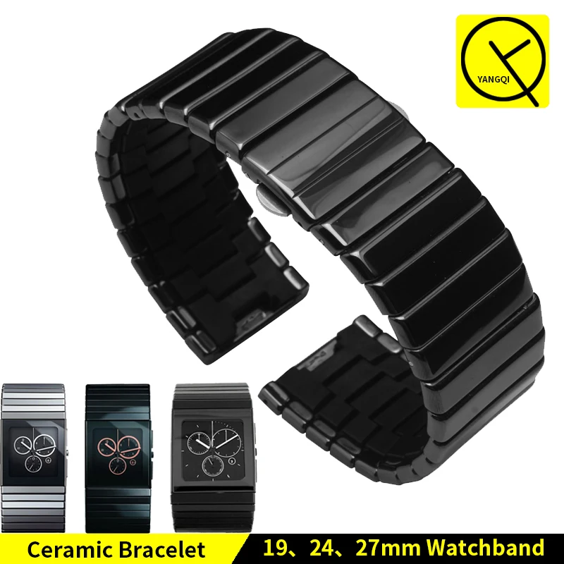 Ceramic Watch Bracelet Butterfly Buckle Strap for Rado Ceramica Series Man Watch Band CERAMICA R21347222 R21540742 19/24/27/35mm
Ceramic Watch Bracelet Butterfly Buckle Strap for Rado Ceramica Series Man Watch Band CERAMICA R21347222 R21540742 19/24/27/35mm