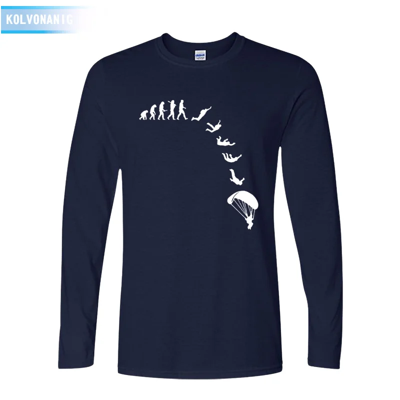 KOLVONANIG 2021 Fashion Evolution Of Skydiving Funny Printed T-Shirt Men's Sportswear Clothing Male Long Sleeve T Shirt To-89
KOLVONANIG 2021 Fashion Evolution Of Skydiving Funny Printed T-Shirt Men's Sportswear Clothing Male Long Sleeve T Shirt To-89