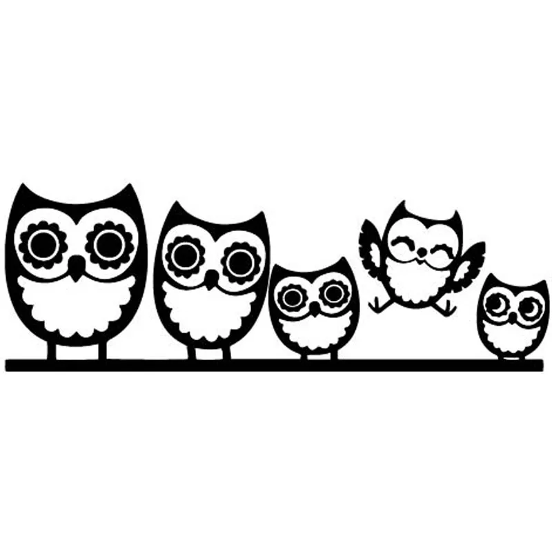 18CM New Arrival Car stickers Cute OWL Family Happy Funny Reflective Stickers Decals Black Silver CT-692
18CM New Arrival Car stickers Cute OWL Family Happy Funny Reflective Stickers Decals Black Silver CT-692