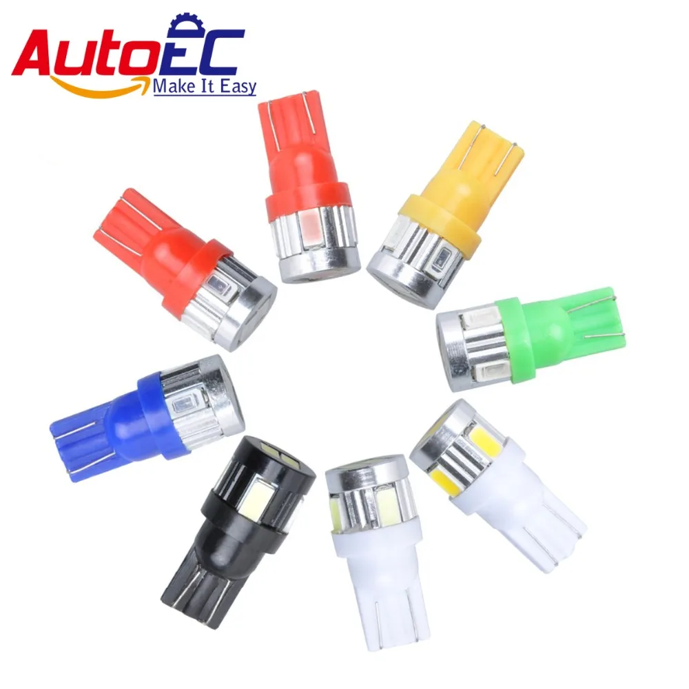 AutoEC 500x T10 5630 6 LED 6SMD 3W T15 168 192 193 194 2825 921 W5W Automobile Clearance Light Lamps #LB88
AutoEC 500x T10 5630 6 LED 6SMD 3W T15 168 192 193 194 2825 921 W5W Automobile Clearance Light Lamps #LB88