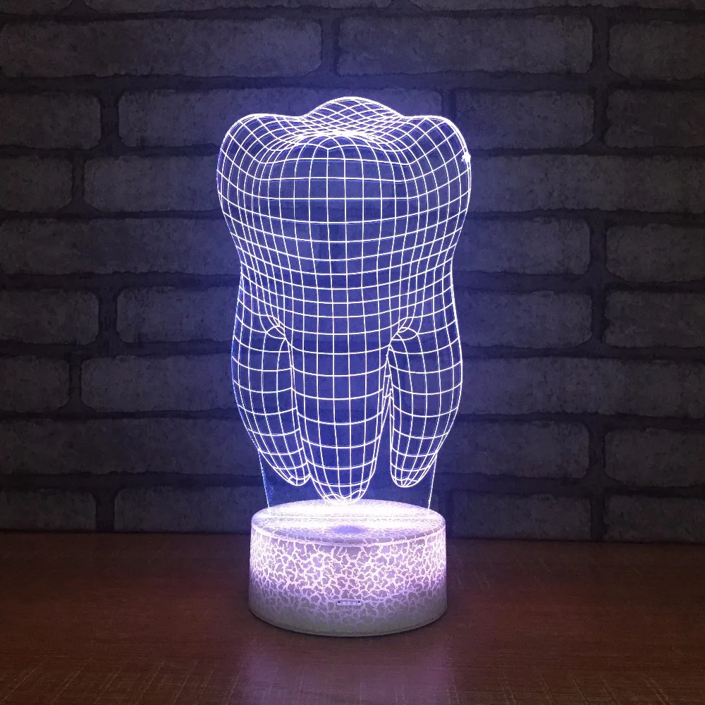 Creative Teeth LED 3D Lamp 7 Color Changing Night Light Kids Toys Bedroom Atmosphere Decoration For Children Gifts
Creative Teeth LED 3D Lamp 7 Color Changing Night Light Kids Toys Bedroom Atmosphere Decoration For Children Gifts